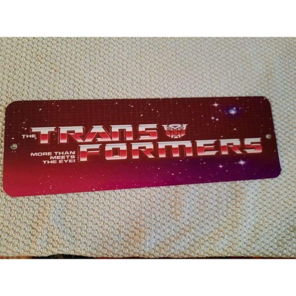 Transformers Logo 4x12 Metal Wall Sign